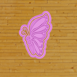 3.png STL-Datei COOKIE CUTTER Schmetterling・3D-druckbare Vorlage zum herunterladen