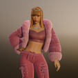 Captura-de-pantalla-2025-12-26-164520.png Ice Spicy Rap Princess 3D Model STL | Iconic Stand Pose, Female Hip Hop Figure Printable