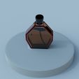 botle3.307.jpg Hexagonal Amber Perfume Bottle - Modern 3D Model