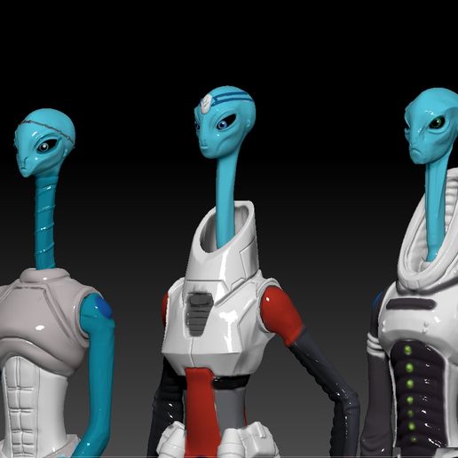 screenshot.374.jpg STAR WARS .STL The Bad batch OBJ. Kamino characters 3d KENNER STYLE ACTION FIGURE.