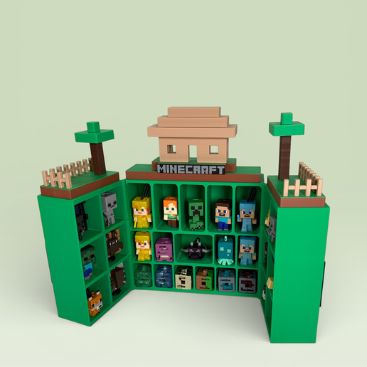 🏠 Minecraft Themed House Stand For Storing The Entire Collection Of ...