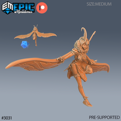 3031-Moth-Girl-Landing-Medium.png Fichier 3D Moth Girl Landing ‧ DnD Miniature ‧ Tabletop Miniatures ‧ Gaming Monster ‧ 3D Model ‧ RPG ‧ DnDminis ‧ STL FILE・Modèle à imprimer en 3D à télécharger