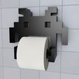 A.jpg Toilet paper dispenser Space Invaders "PIXEL" _ Toilet paper dispenser