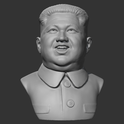 01.png Descargar archivo OBJ Modelo de impresión 3D de Kim Jong-un • Objeto para impresora 3D, sangho