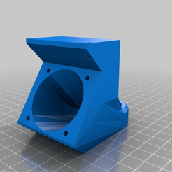 Printrbot_1405_Model_Fan_Shroud_V2.0_MMsupports.png Free STL file Printrbot Simple 1405 Fan Duct Remix - with supports・Model to download and 3D print