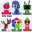 0p.png Dandys Welt Astro, Bobette, Sprout, Vee, Razzle und Dazzle STL-Datei 3D-Modelle Charakter Fanart