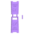 high-voltage.stl Floor stand with symbol