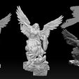 A15.jpg Archangel Michael Bas-Relief 1 3D print model