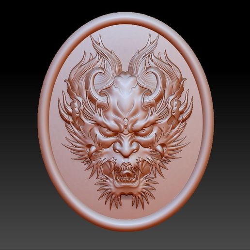 dragon head pendant 3D model