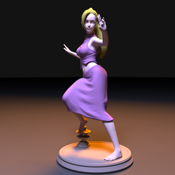 00.png Archivo STL Fanart de Yamanaka Ino - Naruto・Modelo de impresión 3D para descargar