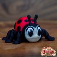 1.jpg 🐞 Tiny Ladybug Keychain – Articulated STL & 3MF