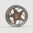 4.png Staggered Rim Set - Center Line "Galaxy" - Real Rims For Scale Model Cars (STL Files)