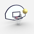 1.png Low Poly Basketball with Board