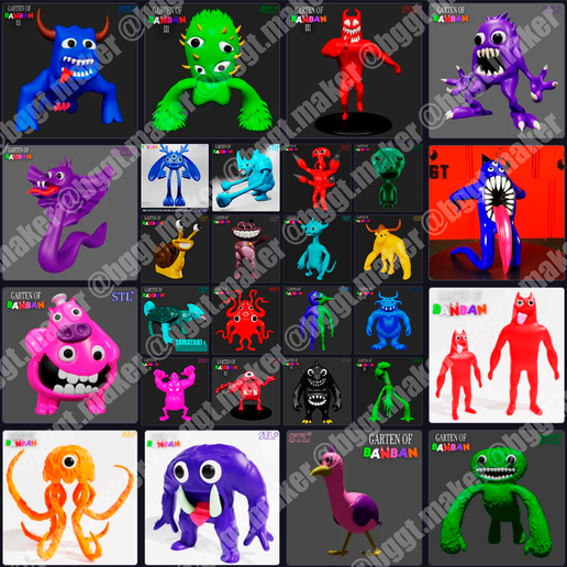 🎨 FLUMBO FROM GARTEN OF BANBAN 7 - 8 | FAN ART | BGGT | STL OBJ・ STL ...