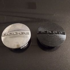 mage.jpg STL file Dodge (Challenger) rim center caps・3D printer design to download