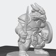 DgagonbornPaladin-1.jpg Dragonborn Paladin D&D character 3D printable model