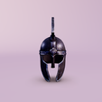 black-gladiator-helmet-2.png Black Gladiator Helmet - 3D ART