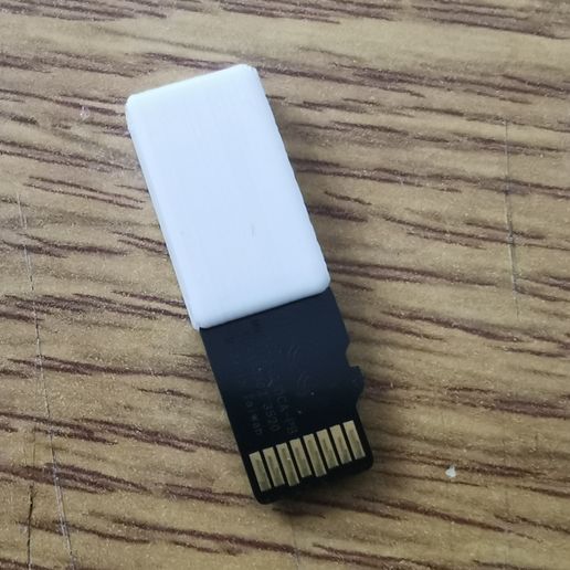 MicroSD keychain type memory card holder 3D model