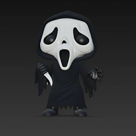 👾 ghostface funko pop・ STL File for 3D printing・Cults