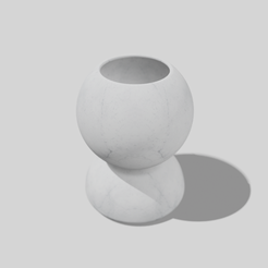 IMG_2562.png Double Sphere Vase - Vertical 3D Model