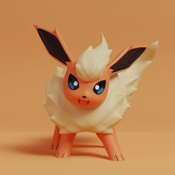 flareon-2.0-render.jpg STL file Pokemon - Flareon (New Version!!!)・3D printing model to download