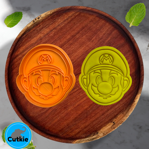 Mario bros cookie cutter / Cortador de galleta de Mario bros - 3D model önizlemesi