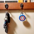 3.jpg Captain America Maker Coin Key Ring (Single Extruder Print)