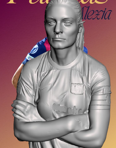 Alexia Putellas Bust Premium Football Player Fc Barcelona Femenine