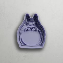 push-diseño.png STL file Chu totoro my neighbor totoro 6cm・3D printing template to download
