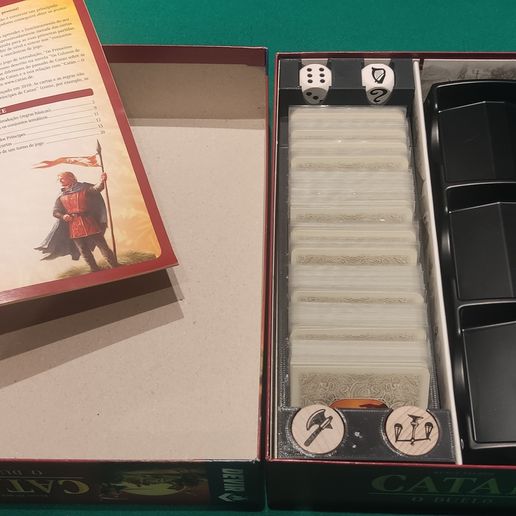 Rivals for Catan Deluxe Insert Organizer - (PT: Catan o Duelo) STL File  for Cults