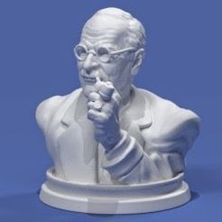 jung_005.jpg Файл STL Carl Jung Bust・Дизайн 3D принтера для загрузки