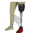Foto2.png Professional Biomechanical Left Leg Thigh Prosthesis Articulated at the knee - Professional Biomechanical Left Leg Thigh Prosthesis Articulated at the Knee