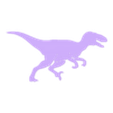 Velociraptor_001_black_combined.stl Velociraptor — Wall Art SVG