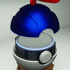 ECHO_DOT_3_GREAT_BALL_POKEMON_010.png Fichier STL ALEXA ECHO DOT (3ÈME GÉNÉRATION) - GREAT BALL POKEMON・Design pour imprimante 3D à télécharger
