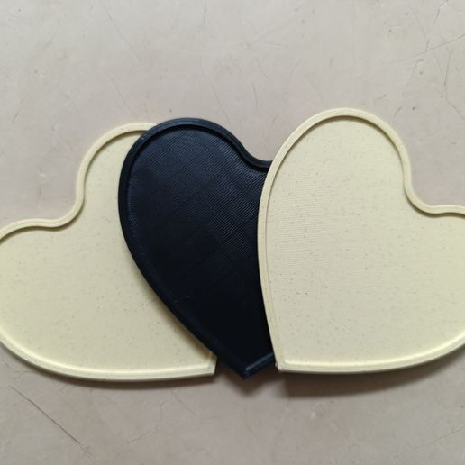 Heart Shape Coasters - 3D model önizlemesi