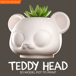 Teddy-Bear-Plant-Pot-patreon.png Teddy Head Plant Pot