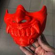 118447135_10223744526380221_6643038316402726728_o.jpg Face Mask - Half Samurai Mask - Halloween Costume Cosplay