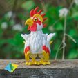 3.png Print in Place Tiny Rooster no supports
