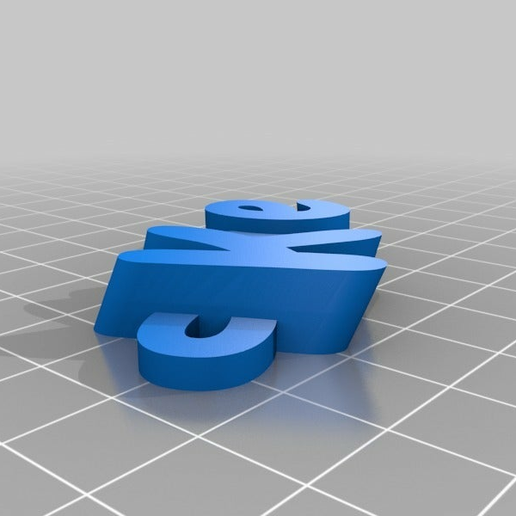 Kloe Name Keyring / Keyfob - 3D model önizlemesi