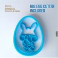 4.jpg Cute Easter Bunny Boy Cookie Cutter and Stamp