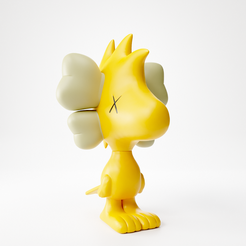 Kaws_Woodstock.png Fichier STL KAWS WOODSTOCK・Plan à imprimer en 3D à télécharger