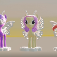 3-PONEY-FACE.png STL file 3 small ponies series 1・3D printable model to download