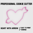 Heart with arrow cookie cutter.png Вырубка для печенья "Сердце со стрелой