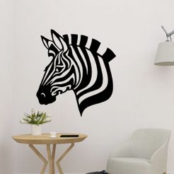 sample.jpg Download file Zebra Head Wall Decor • 3D printable design, SaracWallArt