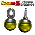 potara1.jpg Archivo STL PENDIENTES POTARA - DRAGONBALL Z・Diseño de impresión en 3D para descargar
