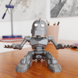 0049.png STL file Miny Iron Giant Pen Holder - pose 1・3D printable model to download