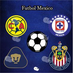 Soccer.jpg Free STL file Mexican Soccer Cutter Set・3D printer model to download