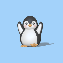 Happy Penguin (1).PNG Cute Happy Penguin