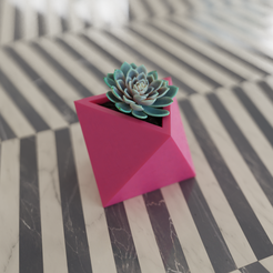 octahedron pot2 (4).png Файл STL Octahedron Planter (Három Farkas)・3D-печать дизайна для загрузки