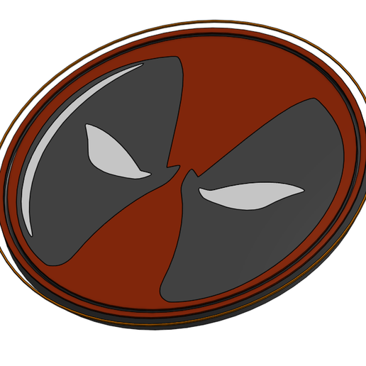 Deadpool Multicolor Tumbler Holder 3D model